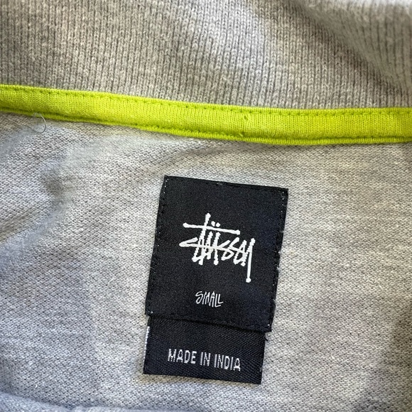 Grey Stussy Polo Shirt (M) - Picture 6 of 6